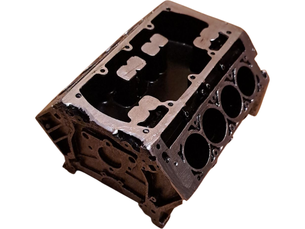 10478131-2 Visitenkarten- & Stifthalter V8 Motorblock